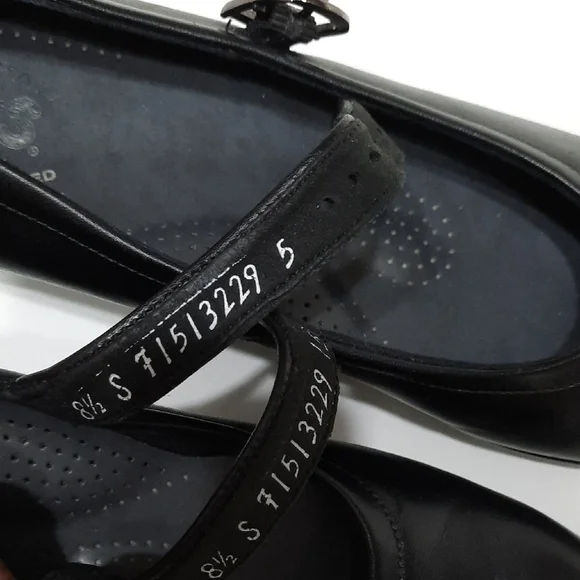 SAS Black Mary Jane Flats - Picture 9 of 11